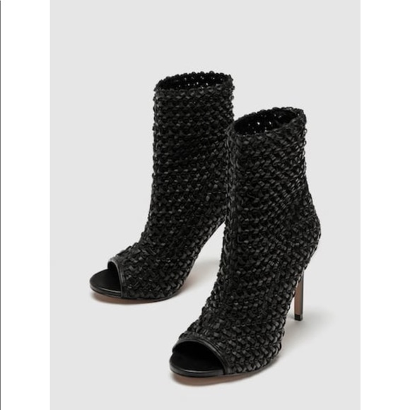 Zara braided ankle boots sandals - Picture 5 of 8